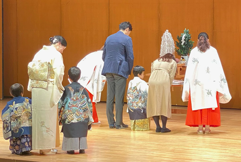 七五三祈願の様子